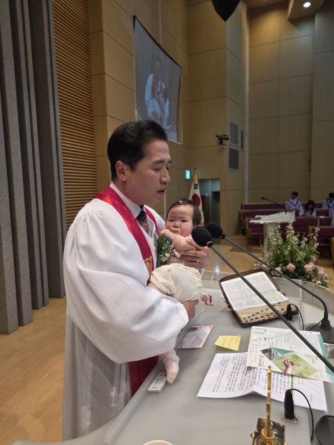 김도아 아기(김준식, 박샤론 성도 딸) 축복기도